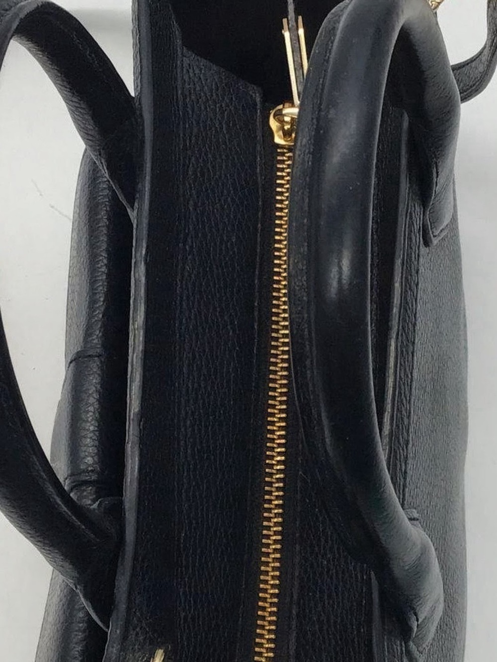 Henri Bendel Rivington Black Pebbled Leather Convertible Tote 2-in-1 Bag - Picture 8 of 13